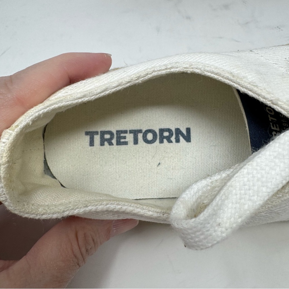 Tretorn Women’s Eve Lace Up Platform Espadrille‎ size 6 White Canvas Sneakers - Picture 10 of 12